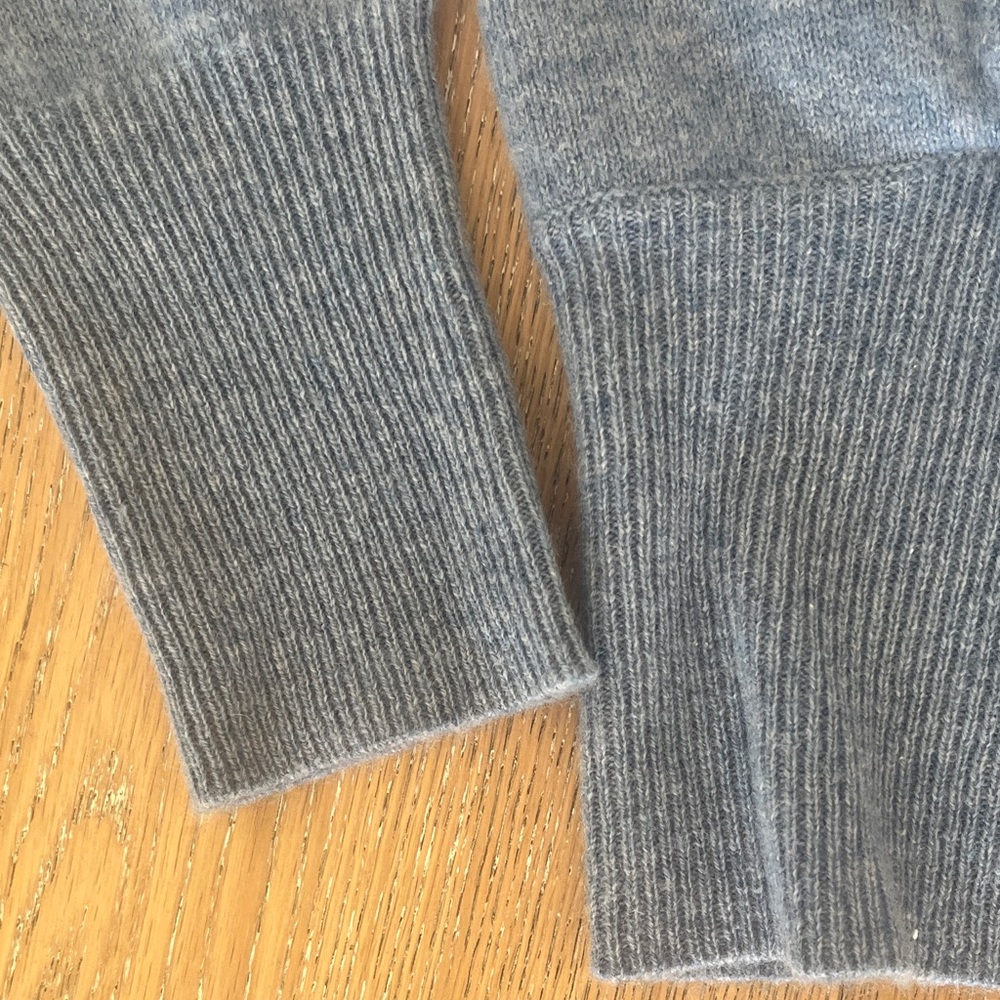 Sofia cashmere Women's light blue shawl collar cashmere Sweater M - Picture 6 of 7